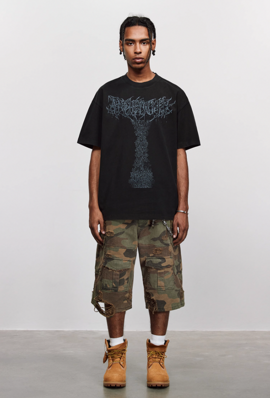 ANTIDOTE Venom Font Printed Tee