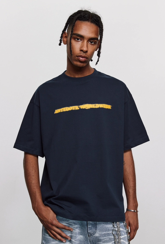 ANTIDOTE Phantom Logo Print Basic Tee