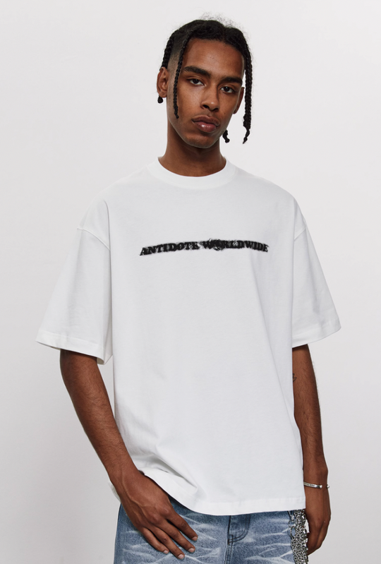 ANTIDOTE Phantom Logo Print Basic Tee
