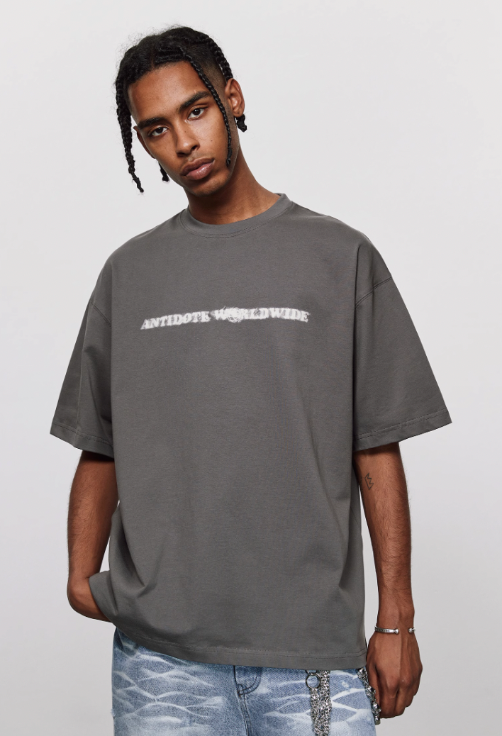 ANTIDOTE Phantom Logo Print Basic Tee
