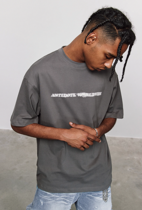 ANTIDOTE Phantom Logo Print Basic Tee