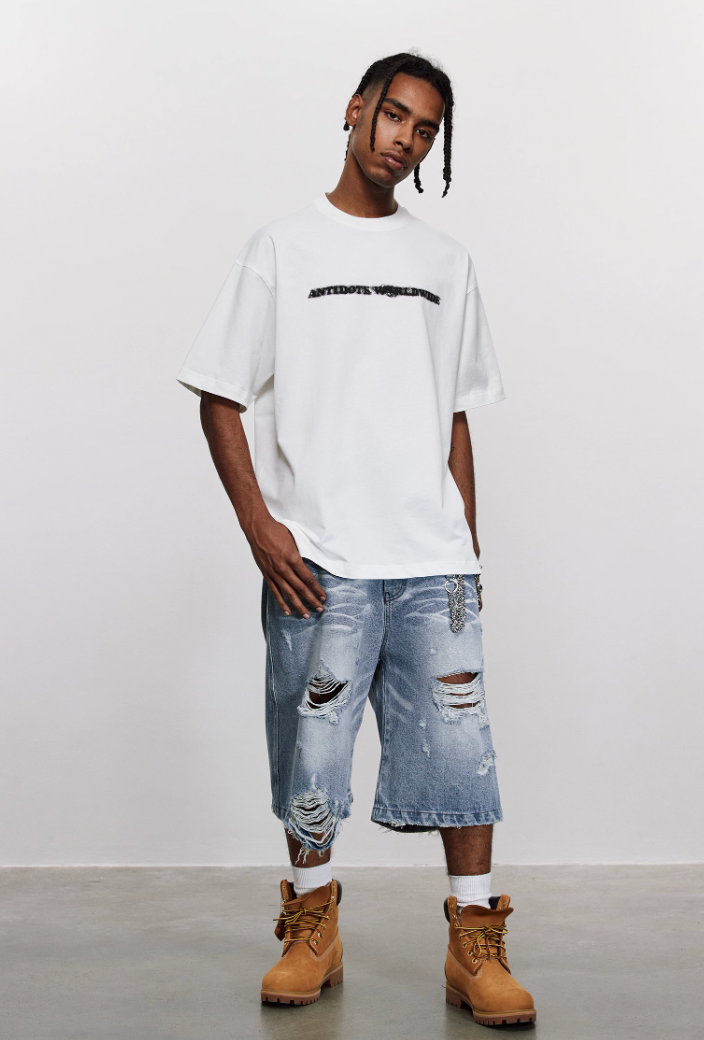 ANTIDOTE Phantom Logo Print Basic Tee