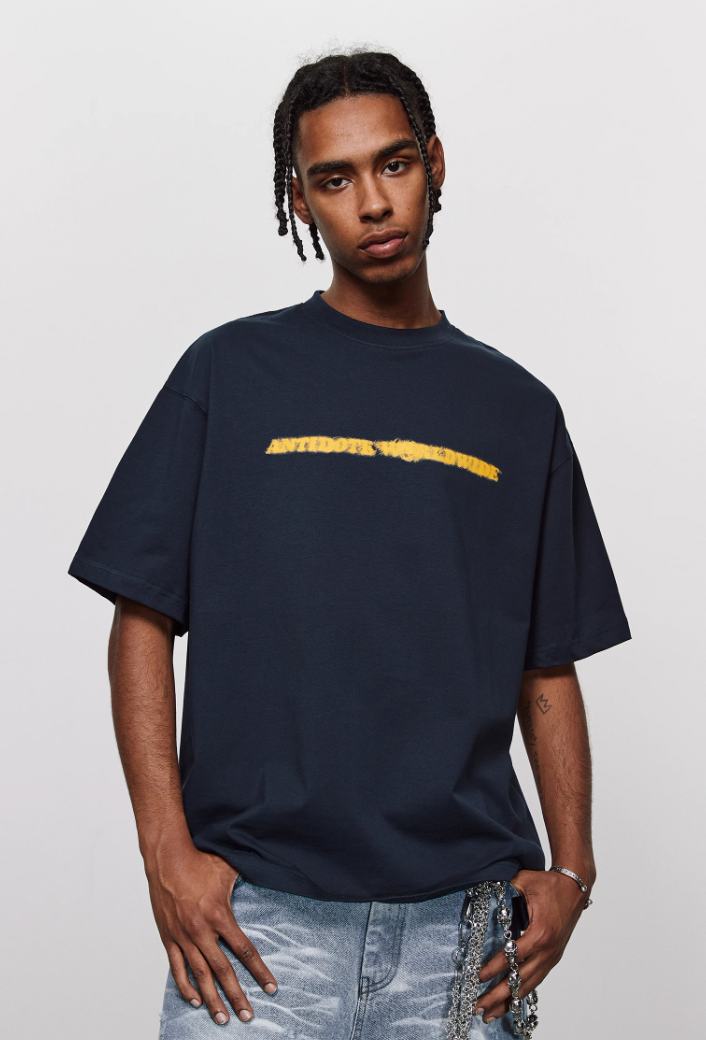 ANTIDOTE Phantom Logo Print Basic Tee