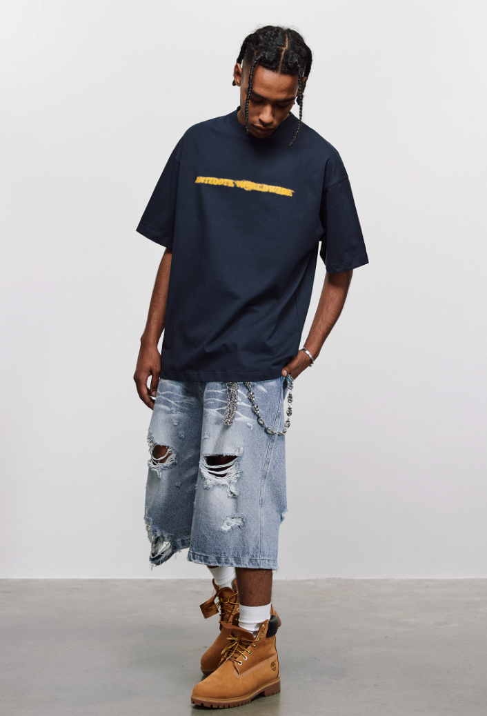 ANTIDOTE Phantom Logo Print Basic Tee