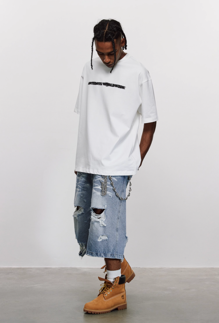 ANTIDOTE Phantom Logo Print Basic Tee