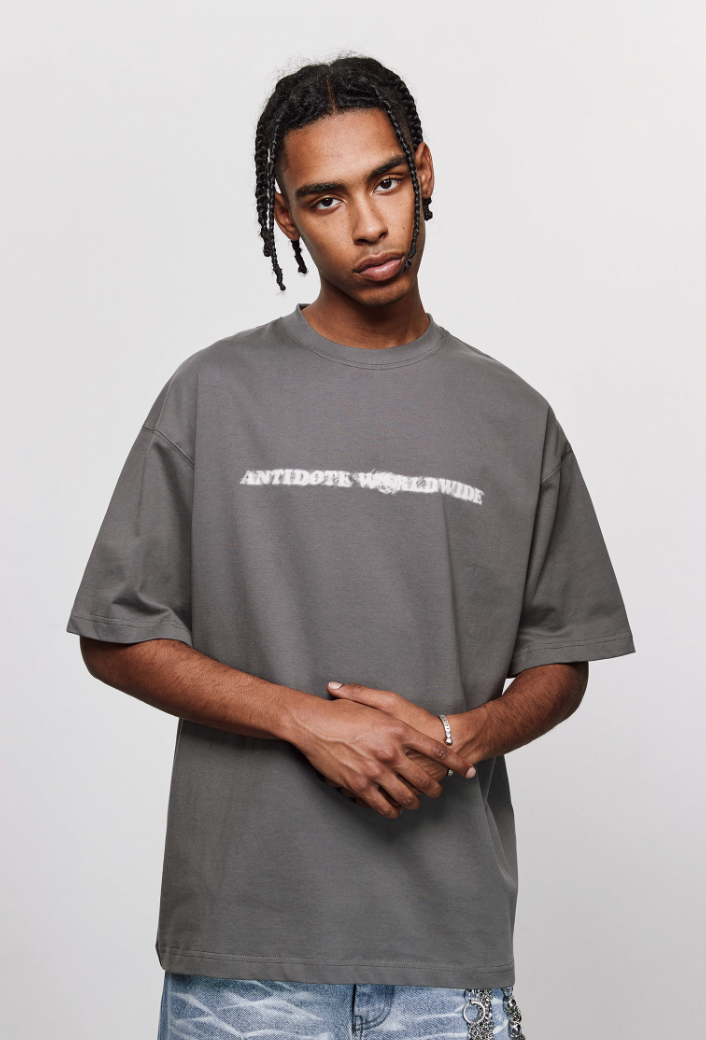 ANTIDOTE Phantom Logo Print Basic Tee