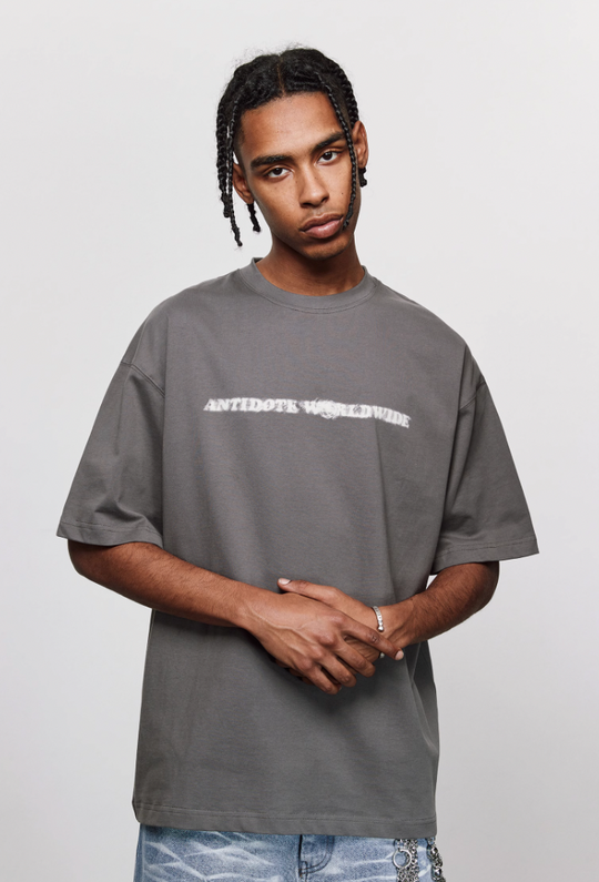 ANTIDOTE Phantom Logo Print Basic Tee
