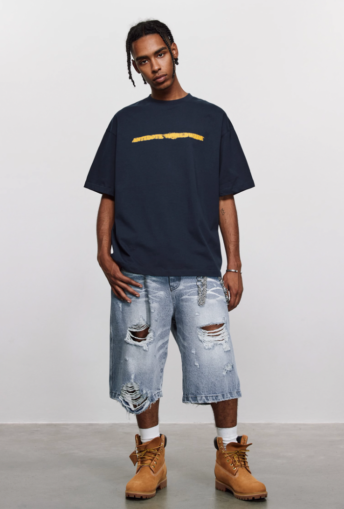 ANTIDOTE Phantom Logo Print Basic Tee