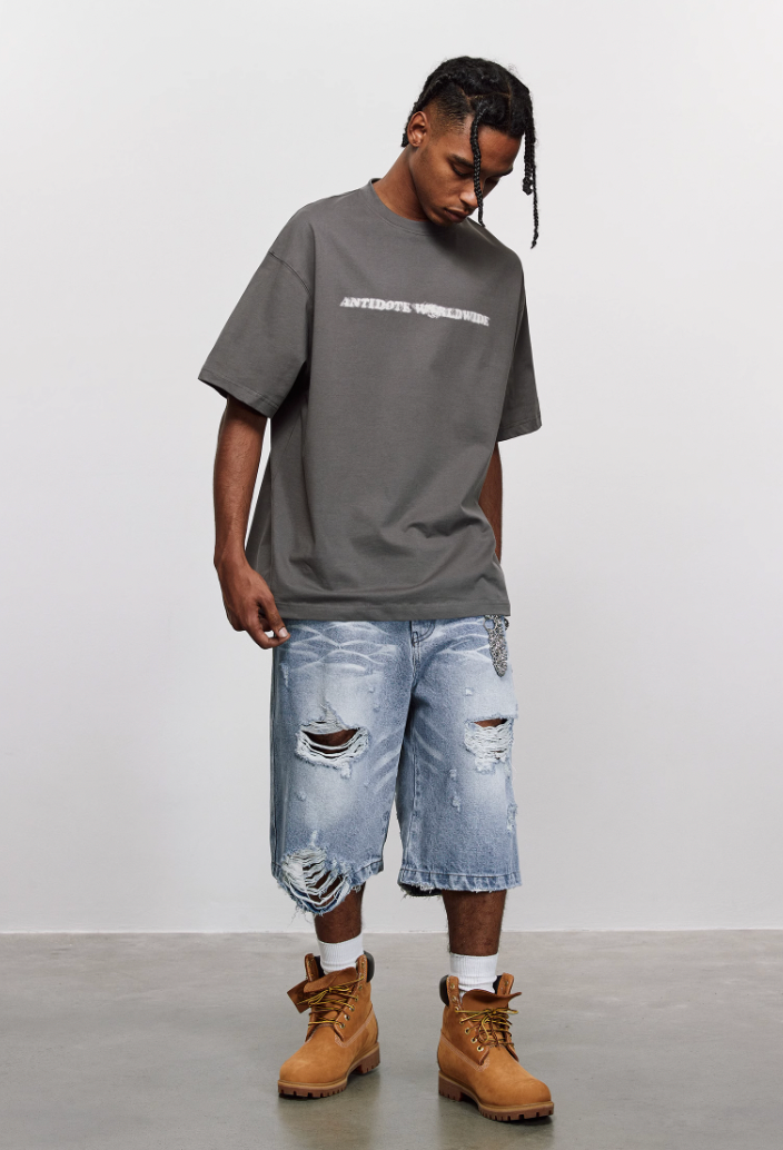 ANTIDOTE Phantom Logo Print Basic Tee