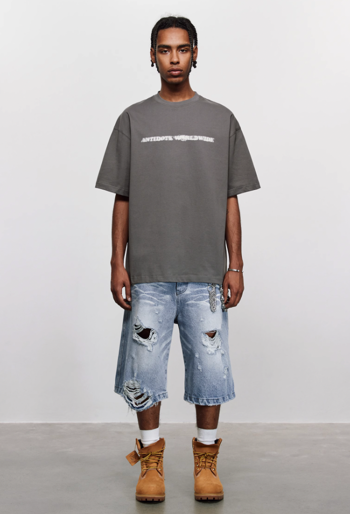 ANTIDOTE Phantom Logo Print Basic Tee