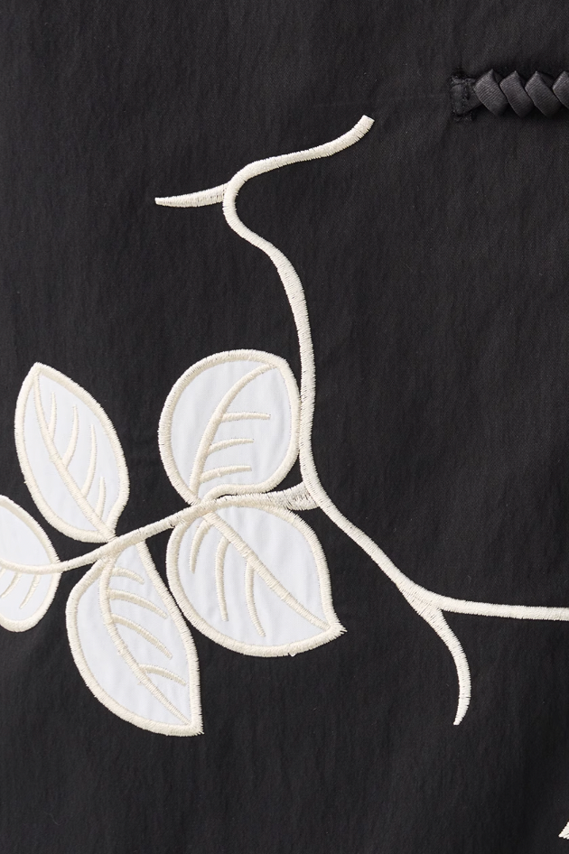 Harsh and Cruel Rose Patches Embroidered Cuban Shirt