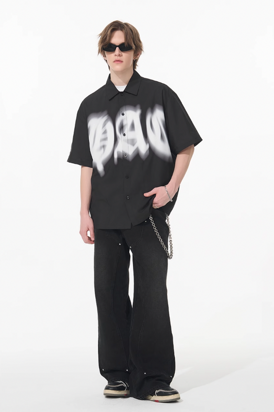 Harsh and Cruel Phantom Gothic Cuban Shirt