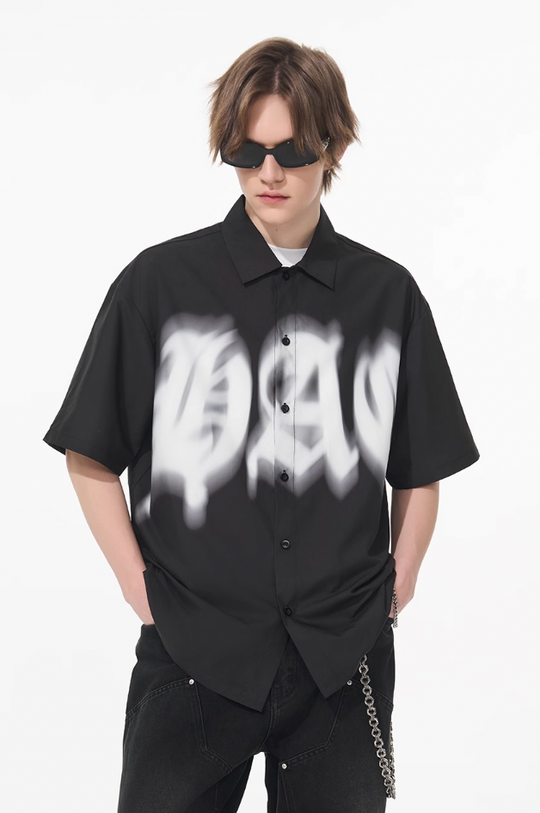 Harsh and Cruel Phantom Gothic Cuban Shirt