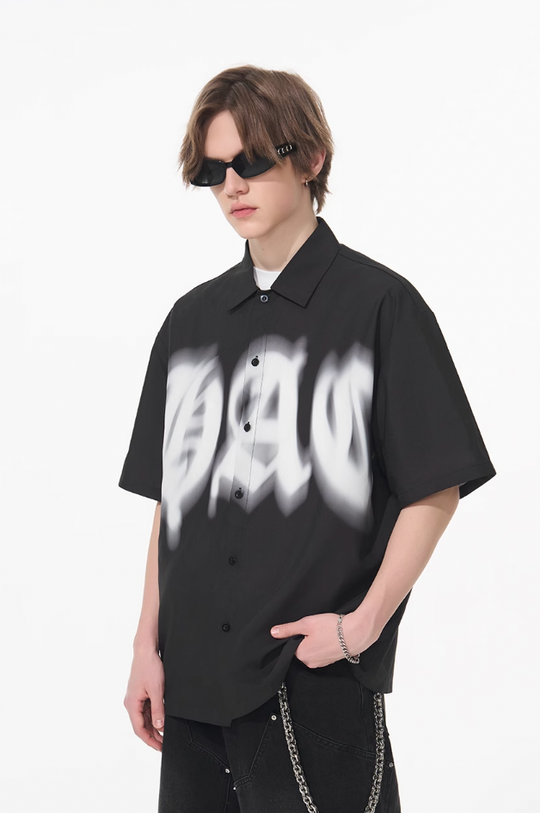 Harsh and Cruel Phantom Gothic Cuban Shirt