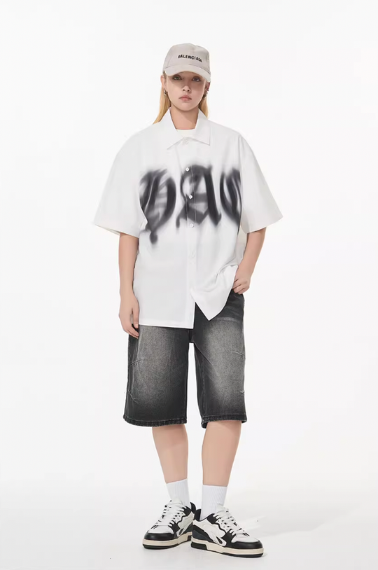 Harsh and Cruel Phantom Gothic Cuban Shirt