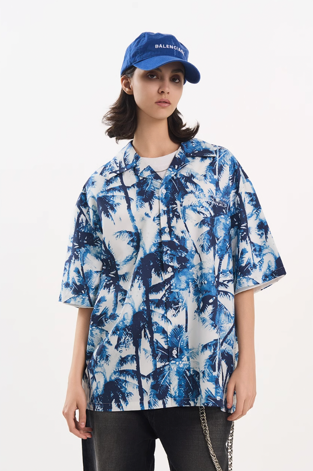 Harsh and Cruel Palm Shadow Cuban Shirt
