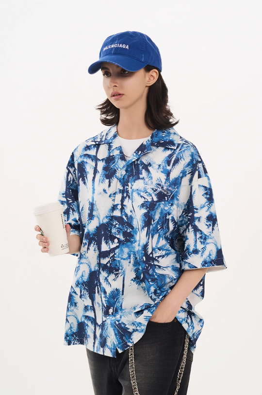 Harsh and Cruel Palm Shadow Cuban Shirt