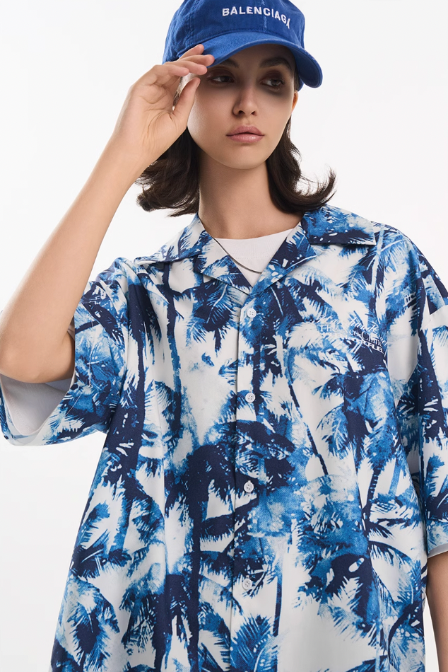 Harsh and Cruel Palm Shadow Cuban Shirt