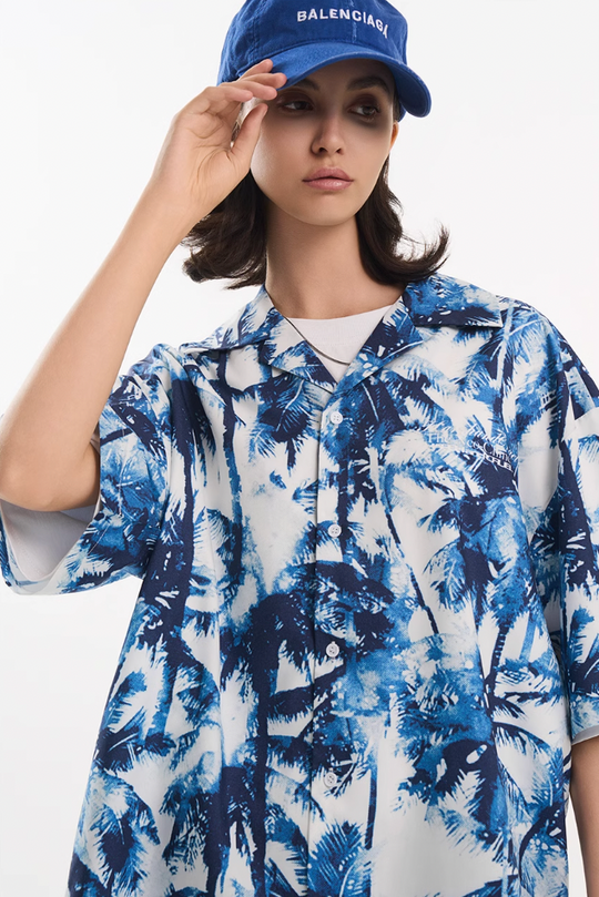 Harsh and Cruel Palm Shadow Cuban Shirt