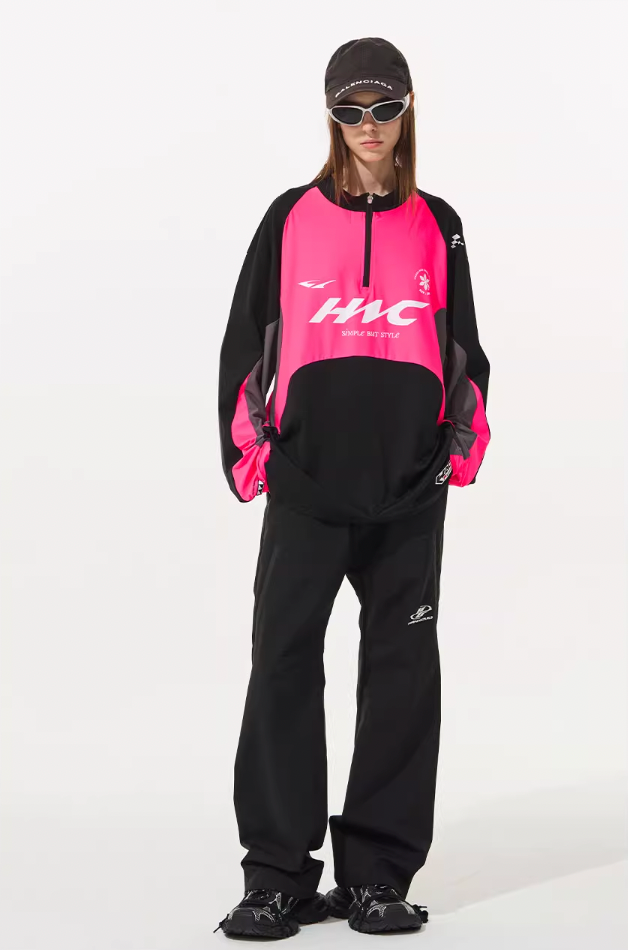 Harsh and Cruel Cycling Colorblock Zipper Tee