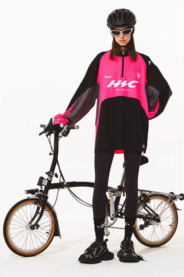 Harsh and Cruel Cycling Colorblock Zipper Tee