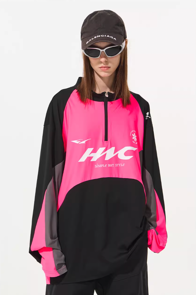 Harsh and Cruel Cycling Colorblock Zipper Tee