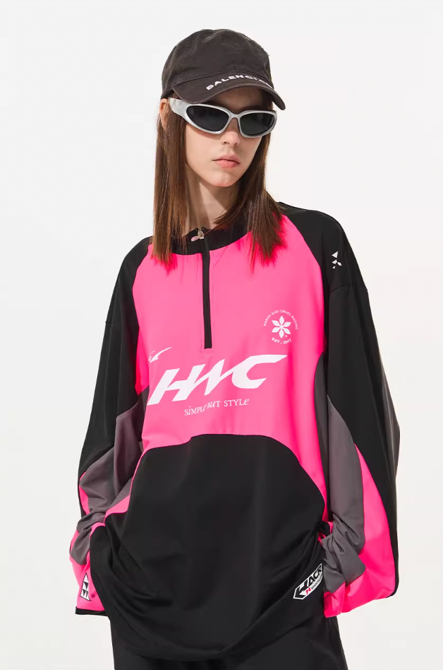 Harsh and Cruel Cycling Colorblock Zipper Tee