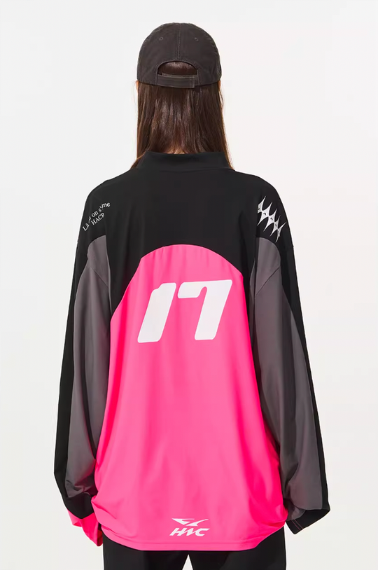 Harsh and Cruel Cycling Colorblock Zipper Tee