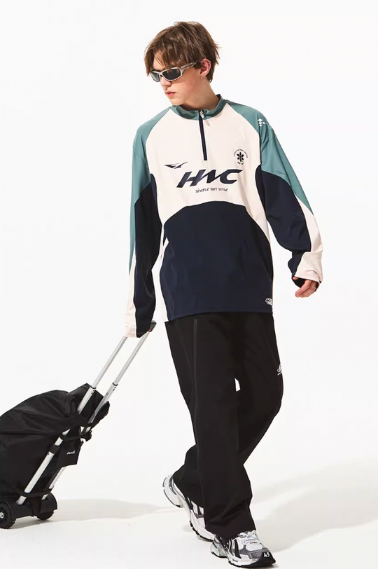 Harsh and Cruel Cycling Colorblock Zipper Tee