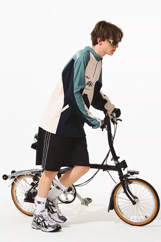 Harsh and Cruel Cycling Colorblock Zipper Tee