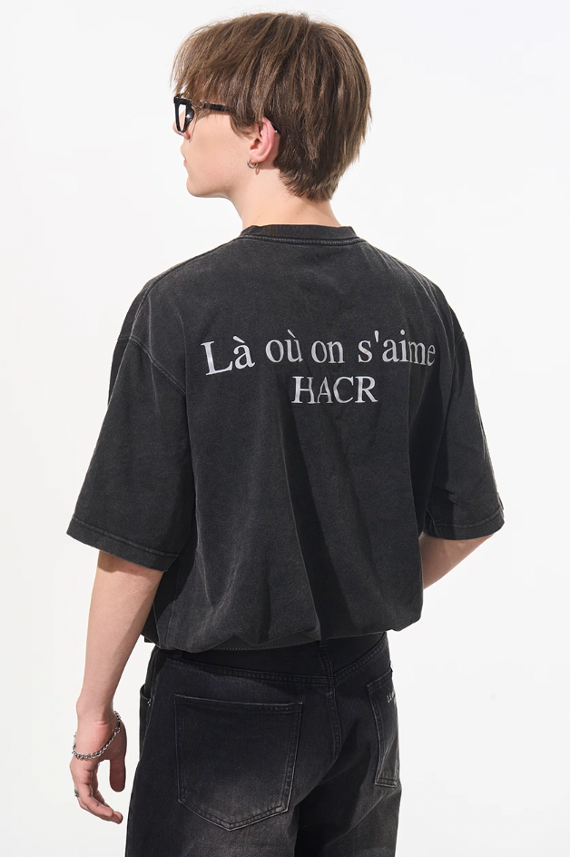 Harsh and Cruel Washed Heavy Logo Tee
