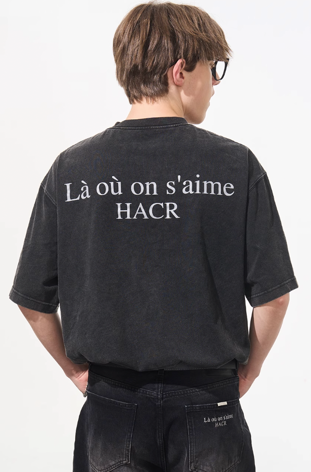 Harsh and Cruel Washed Heavy Logo Tee