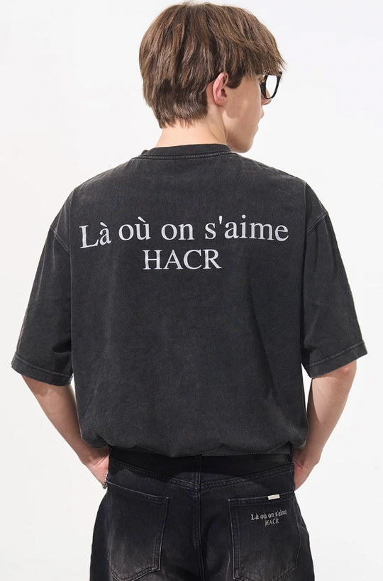 Harsh and Cruel Washed Heavy Logo Tee
