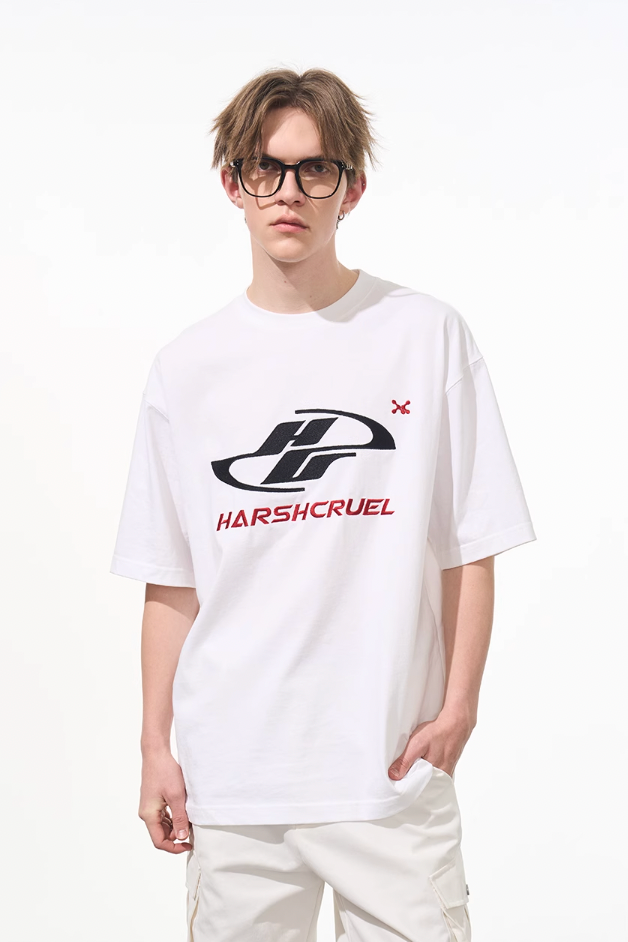 Harsh and Cruel Dynamic Embroidered Logo Tee
