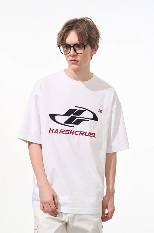 Harsh and Cruel Dynamic Embroidered Logo Tee