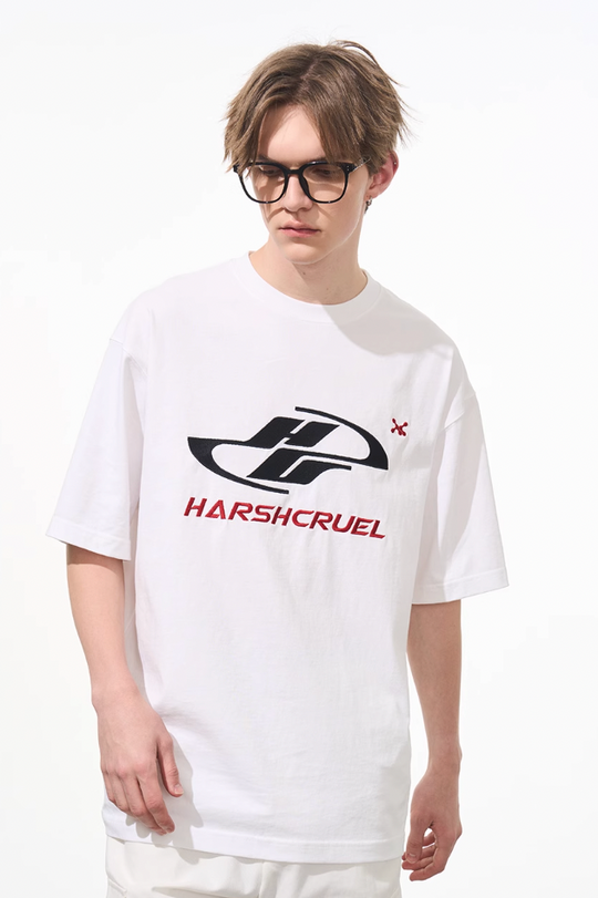 Harsh and Cruel Dynamic Embroidered Logo Tee