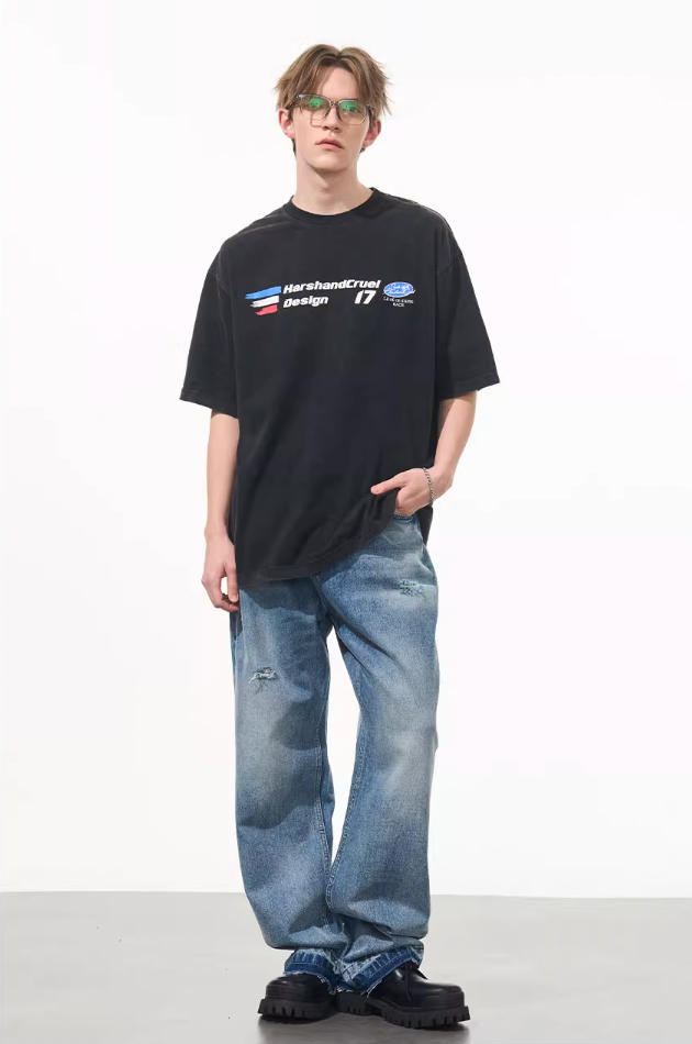 Harsh and Cruel Washed Logo Tee
