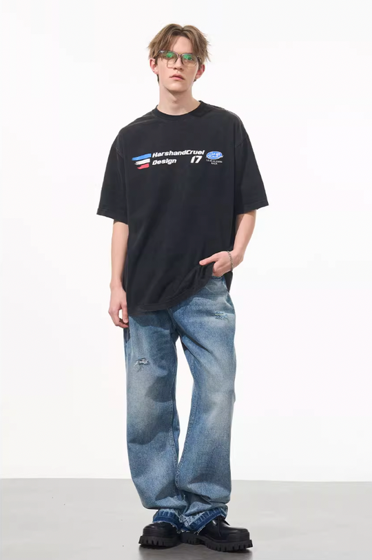 Harsh and Cruel Washed Logo Tee