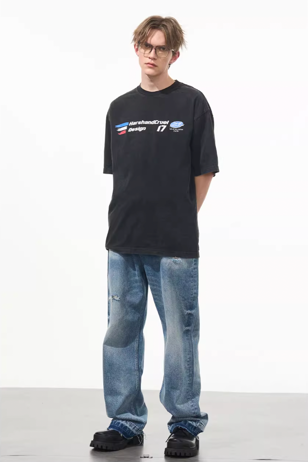 Harsh and Cruel Washed Logo Tee