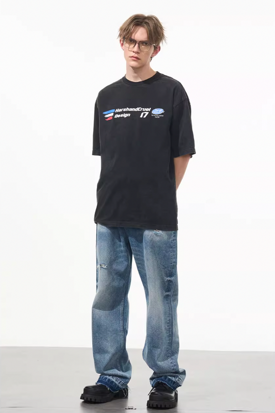 Harsh and Cruel Washed Logo Tee
