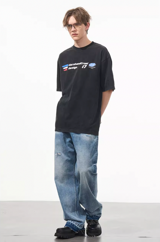 Harsh and Cruel Washed Logo Tee