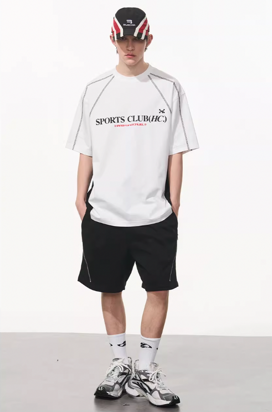 Harsh and Cruel Stitched Line Printed Tee