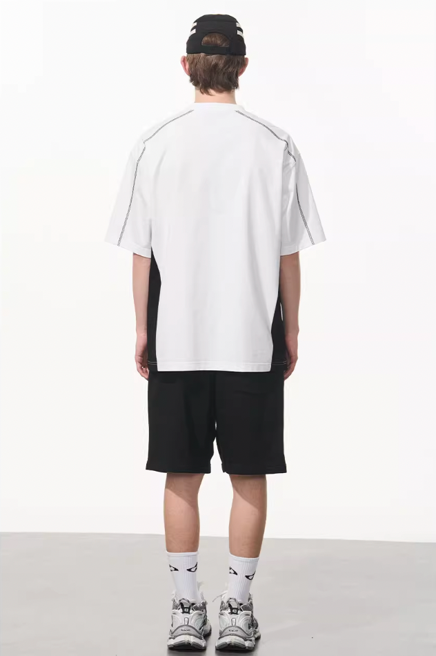 Harsh and Cruel Stitched Line Printed Tee