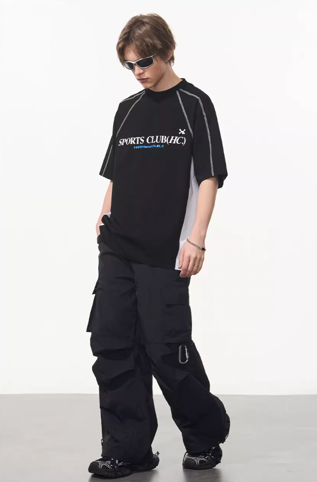 Harsh and Cruel Stitched Line Printed Tee