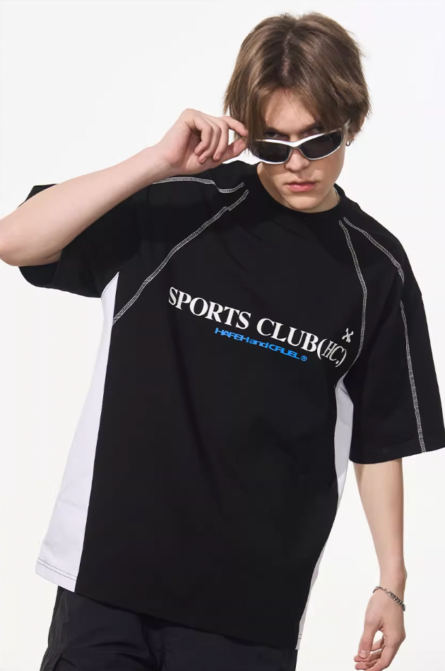 Harsh and Cruel Stitched Line Printed Tee