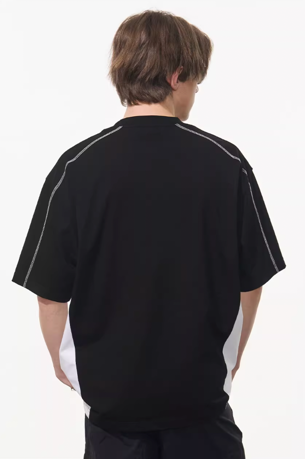 Harsh and Cruel Stitched Line Printed Tee