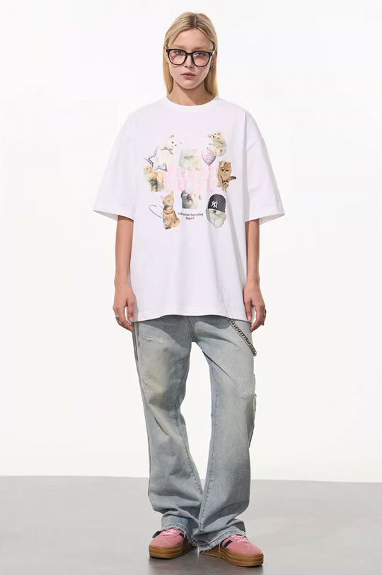 Harsh and Cruel Cats Logo Printed Tee