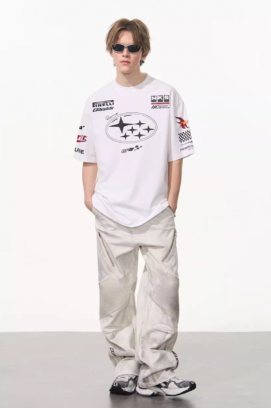 Harsh and Cruel Race Car Printed Tee