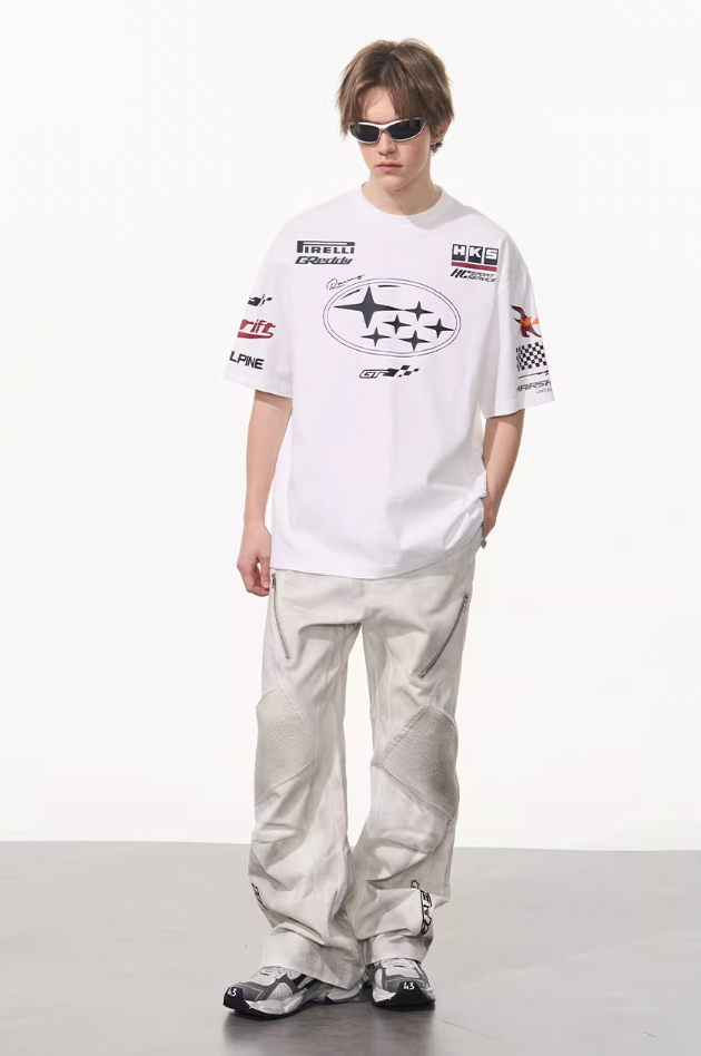 Harsh and Cruel Race Car Printed Tee