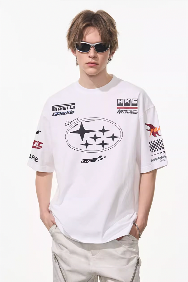 Harsh and Cruel Race Car Printed Tee